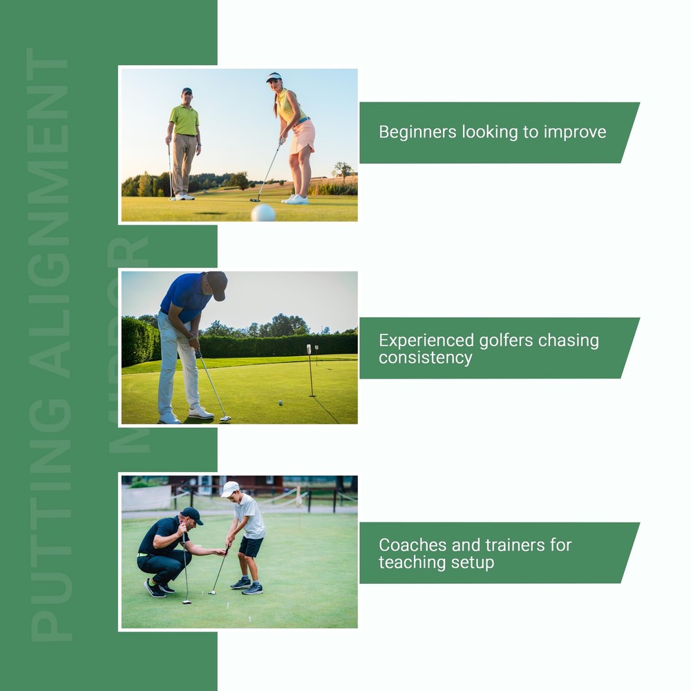 Golf Putting Mirror - Putting Mirror Training Aid - Putting Alignment Practic...