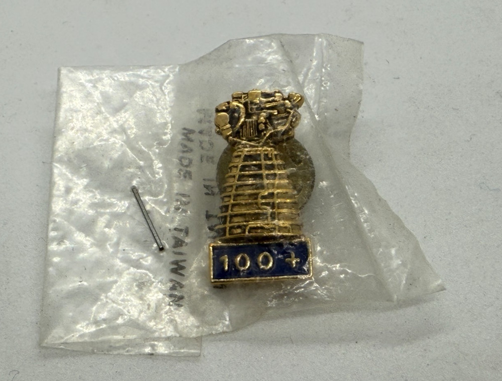 "100+" Rocketdyne Space Shuttle Main Engine Flights Pin