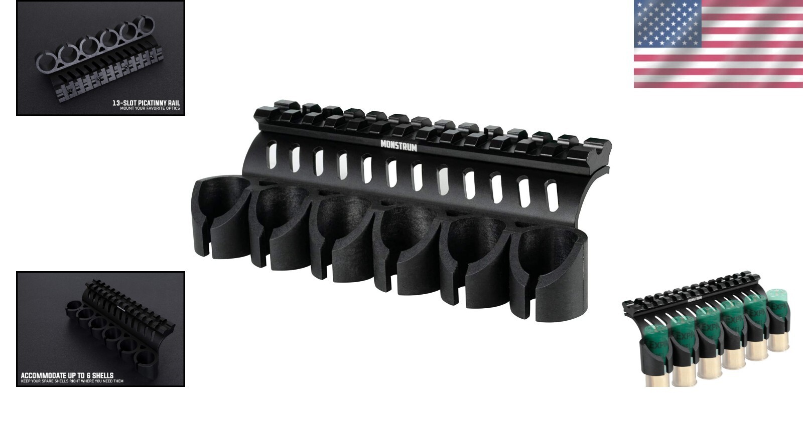 Durable Metal 12 Gauge Side Saddle For Mossberg 590 Easy Install Design