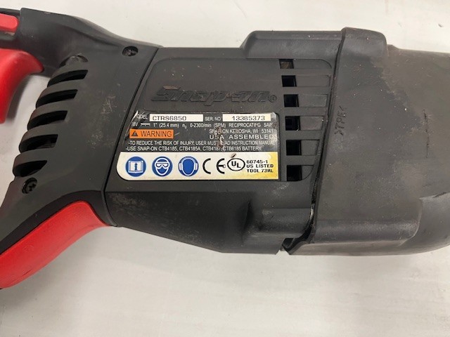 Snap On Reciprocating Saw - Works! - tool only