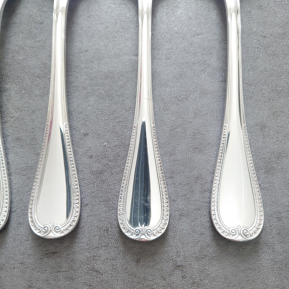 Christofle Malmaison 9pcs Silverplate Flatware Table Knife Fork Spoon Excellent