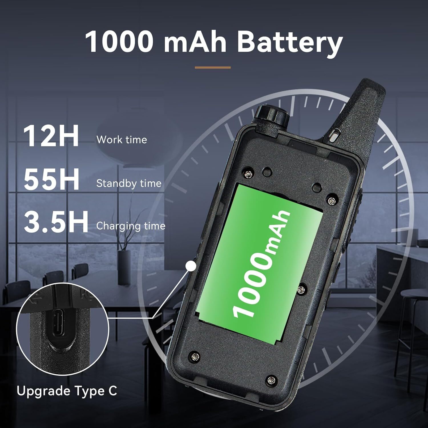 Retevis RT22 UHF Walkie Talkie Two Way Radio 2W CTCSS/DCS VOX For Family 2Pack