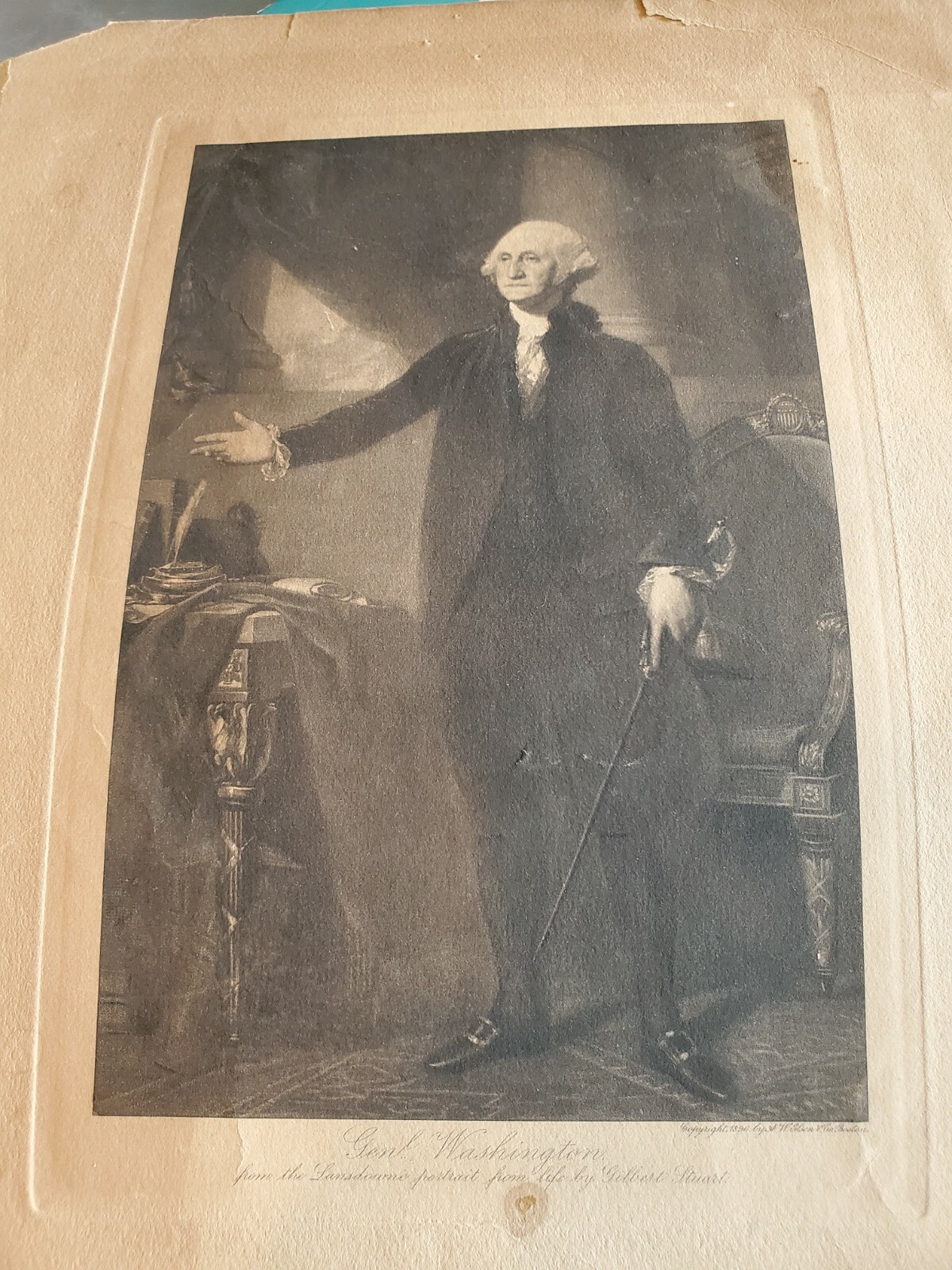 George Washington 1896 Picture Rare