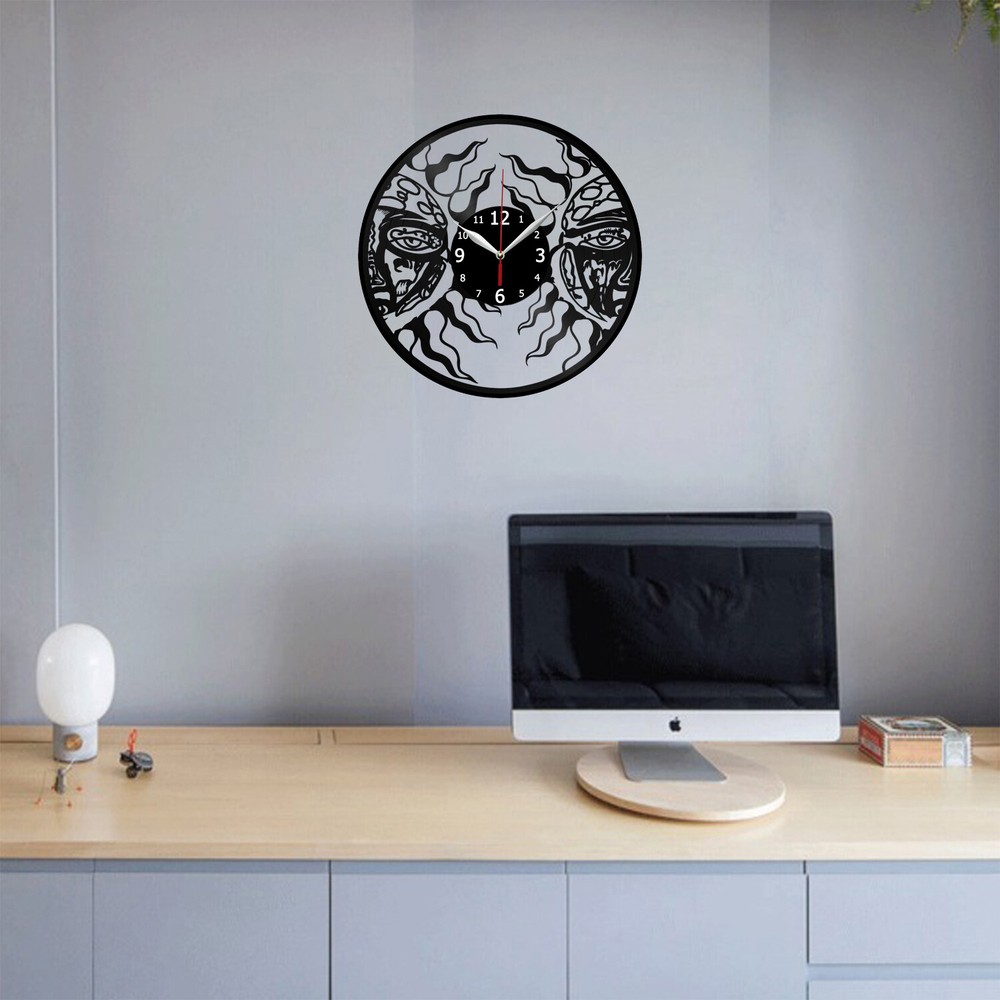 Sublime Vinyl Record Wall Clock Decor Handmade 7256