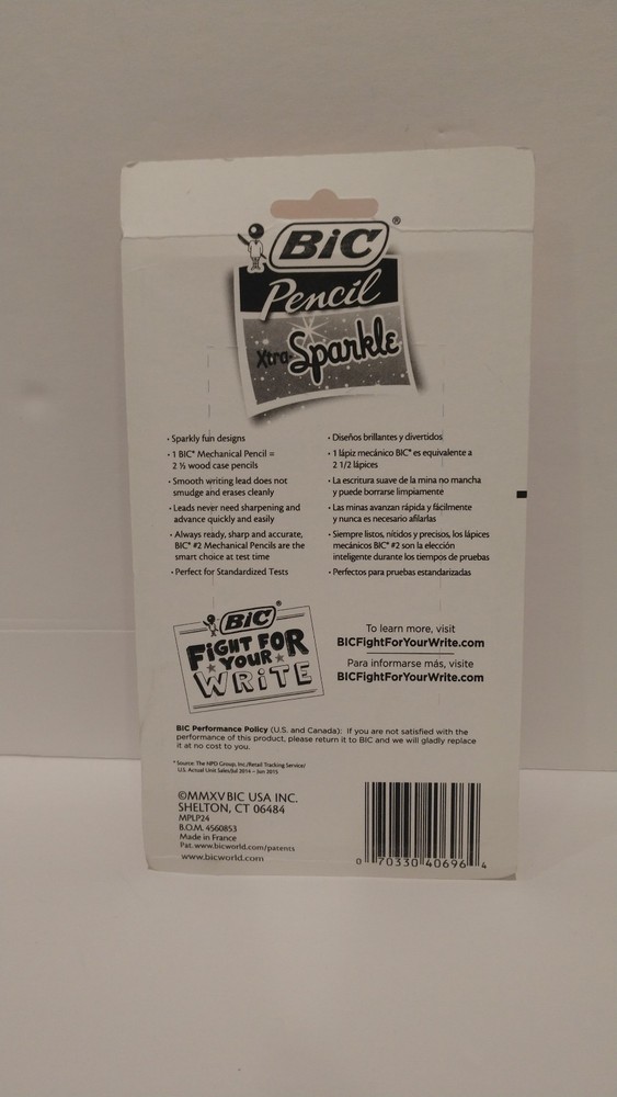 BIC Xtra Sparkle Mechanical Pencil, Medium Point (0.7 mm), 24-Count