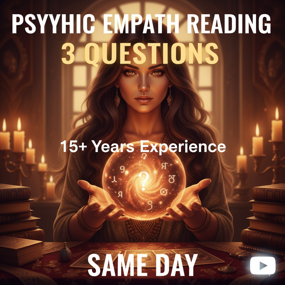 Psychic Empath Reading - 3 Question | 15+ Years Experience | Same Day