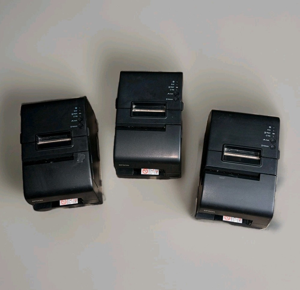 (3) Epson M253A Receipt Printer - Untested - No cables