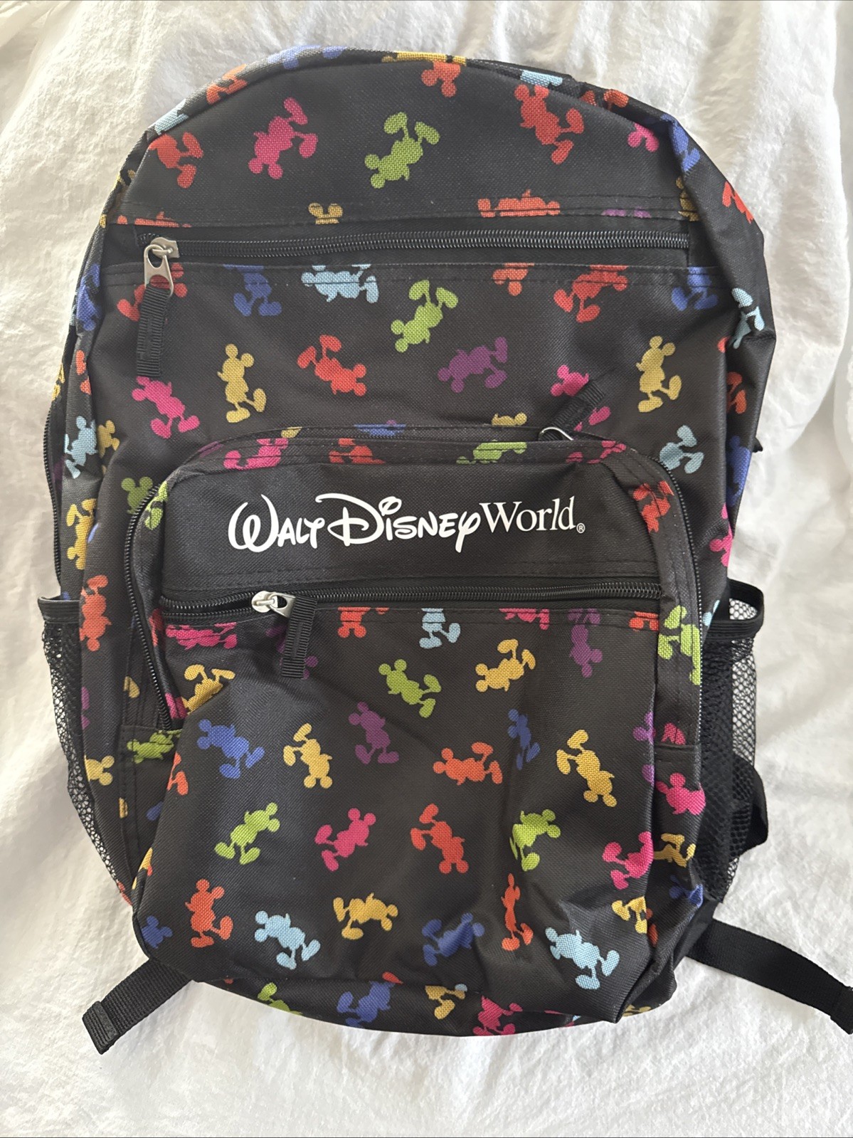 Disney Parks Walt Disney World Mickey Mouse Backpack Multicolor Print Adult Size