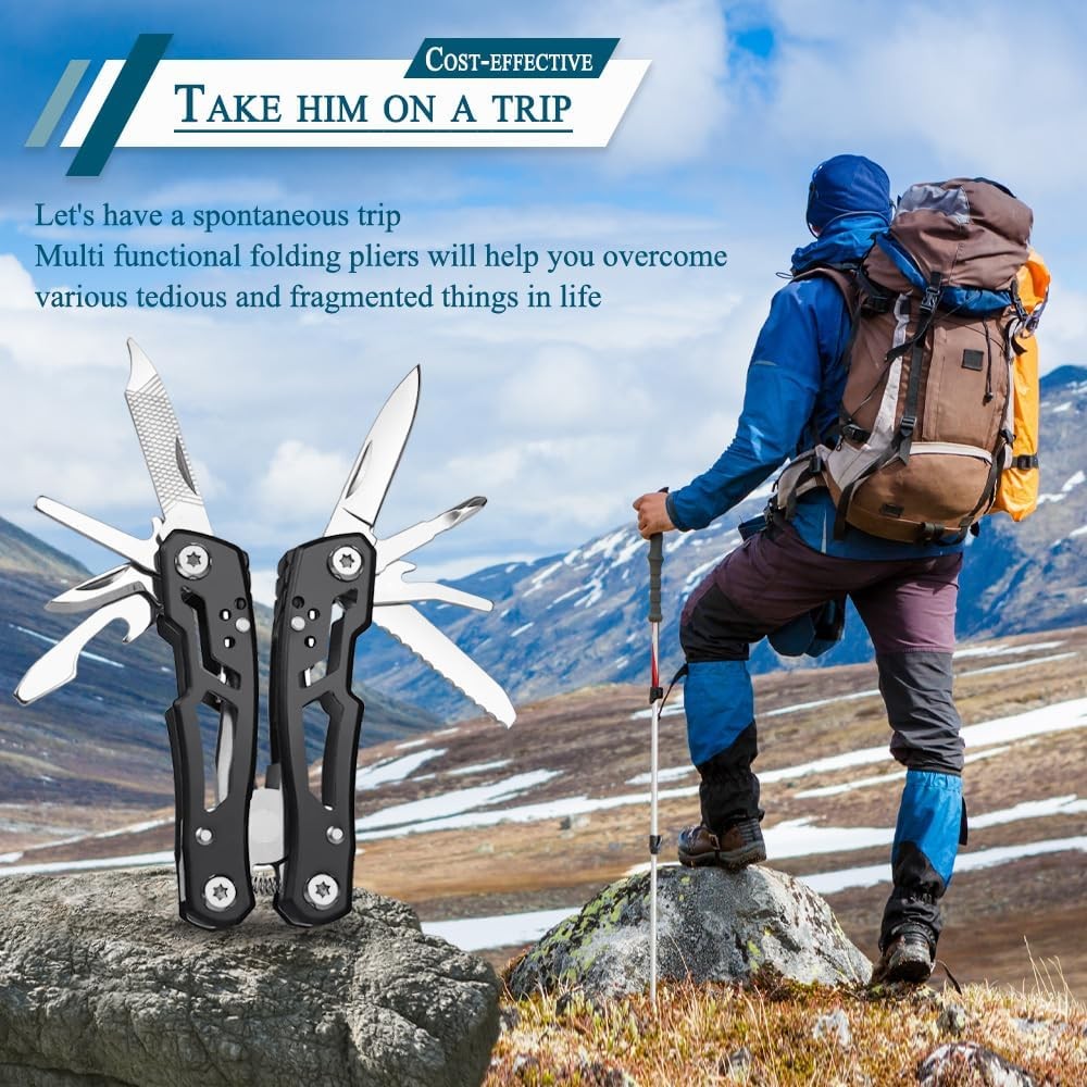 14 In 1 Mini Multitool Pliers Rugged & Practical Portable Pocket Camping Tools