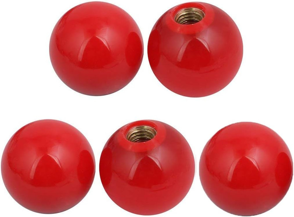 Spherical Round Ball Lever Knobs 5 Pcs 0.4" Female Thread 1.5" Ball