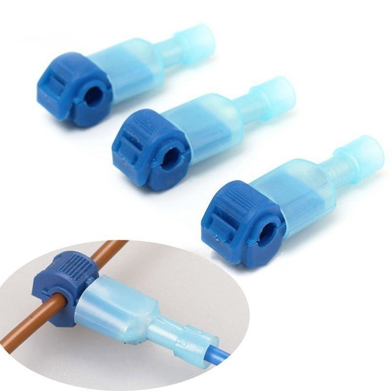 Wire Connectors Terminals Crimp 40Pcs Blue Quick disconnect Electrical