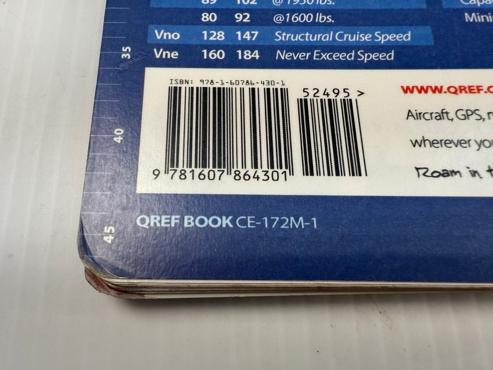 Qref Cessna 172M Skyhawk Quick Reference Checklist CE-172M-1 VFR IFR