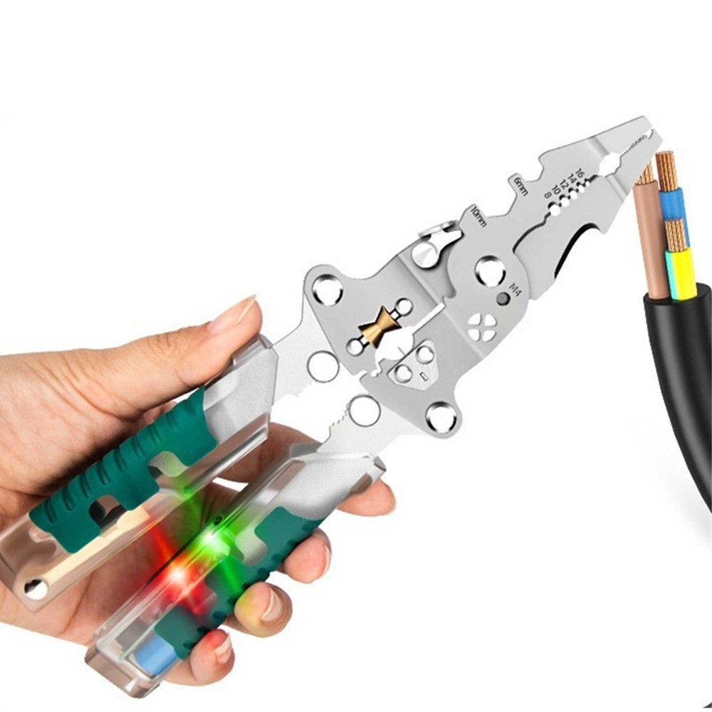 Portable Multi-Functional Stainless Steel Wire Stripper With Electrical Test