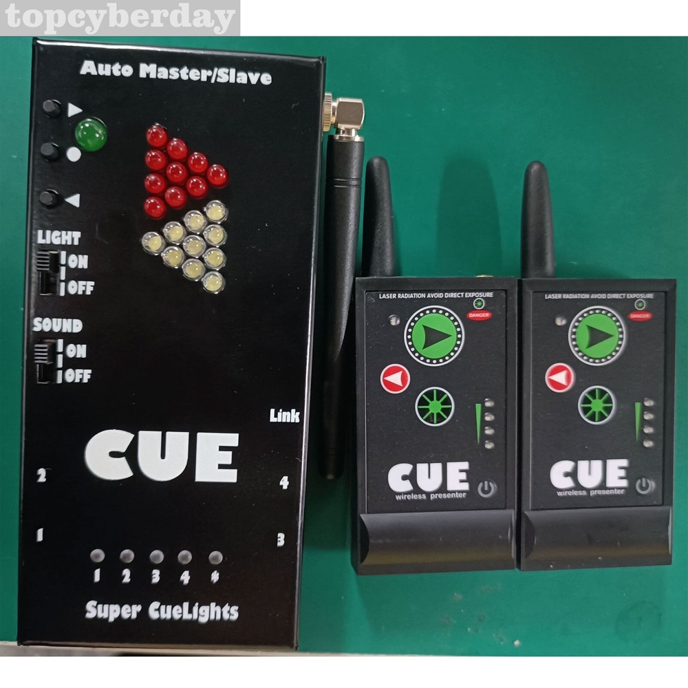 Super Cuelight Presenter Remote 1 Receiver 2 Transmitters for PPT Presentation