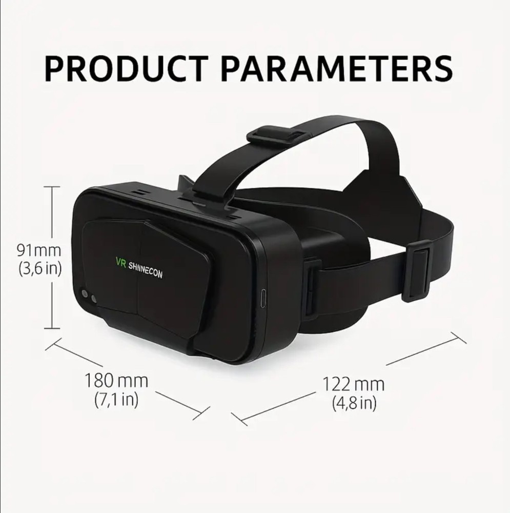3D Smart VR Headset (Virtual Reality) With High Definition Blue Light Filter