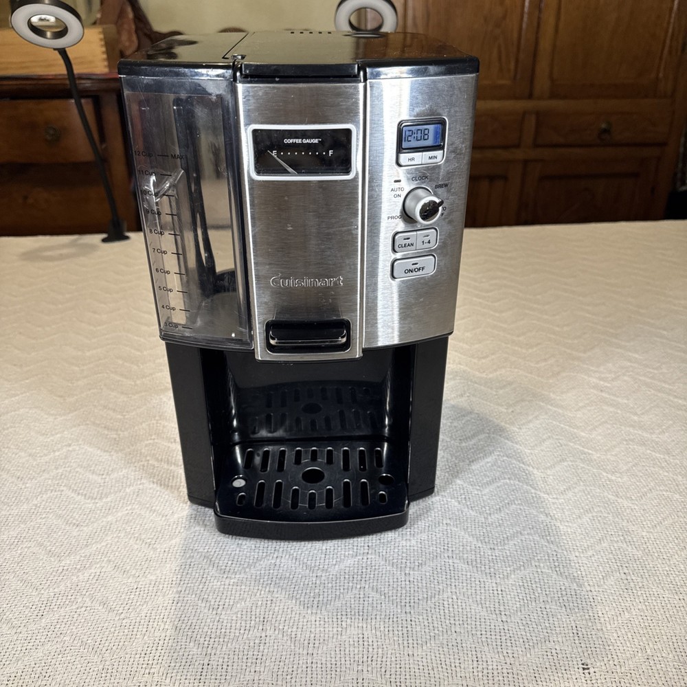 Cuisinart DCC-3000P1 Silver Black Electric 12-Cup Programmable Coffee Maker