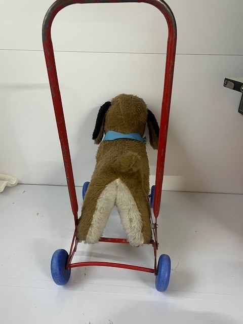 Vintage Push Along Dog