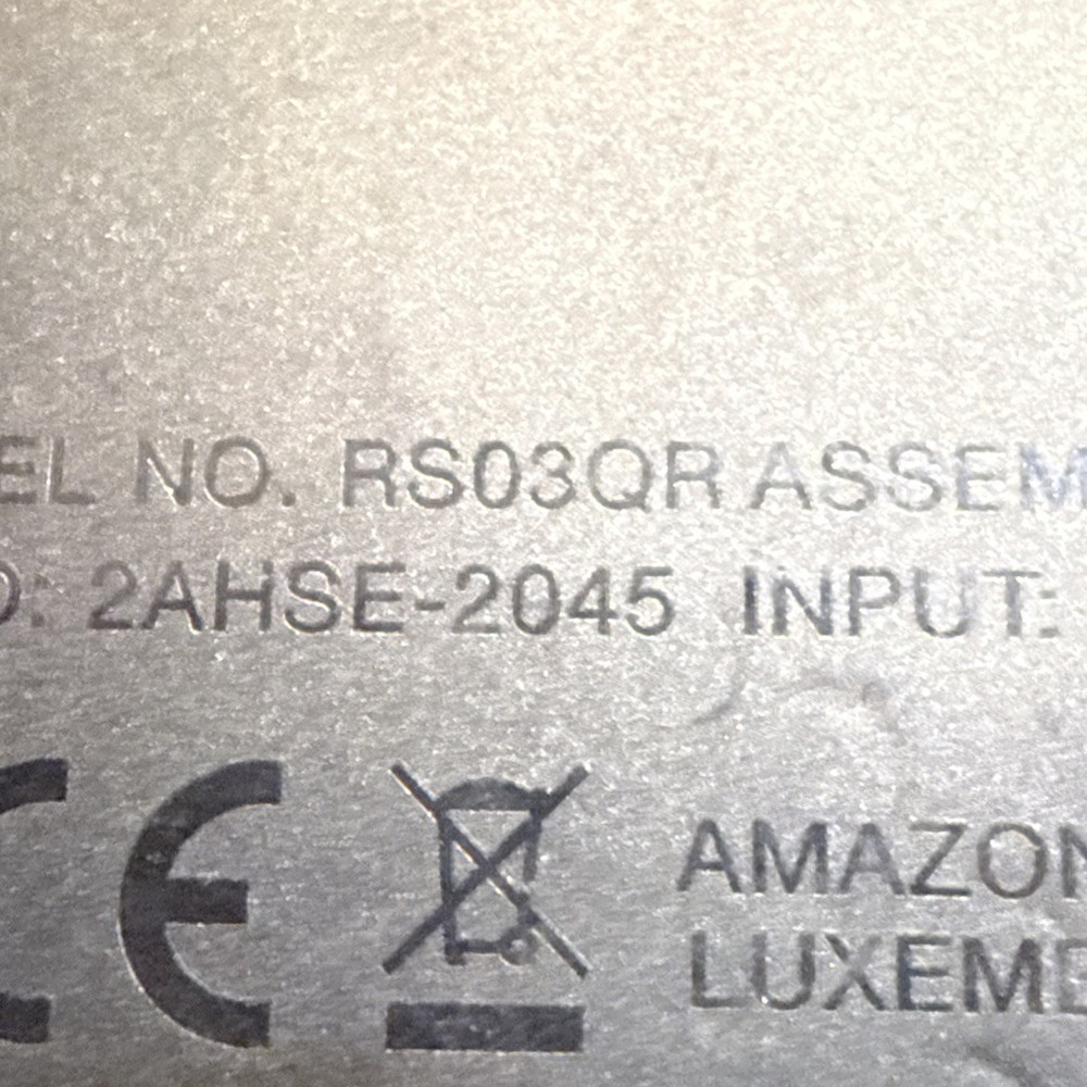 Amazon Echo Dot 2nd Generation Smart Speaker - Black (RS03QR) plus Adapter