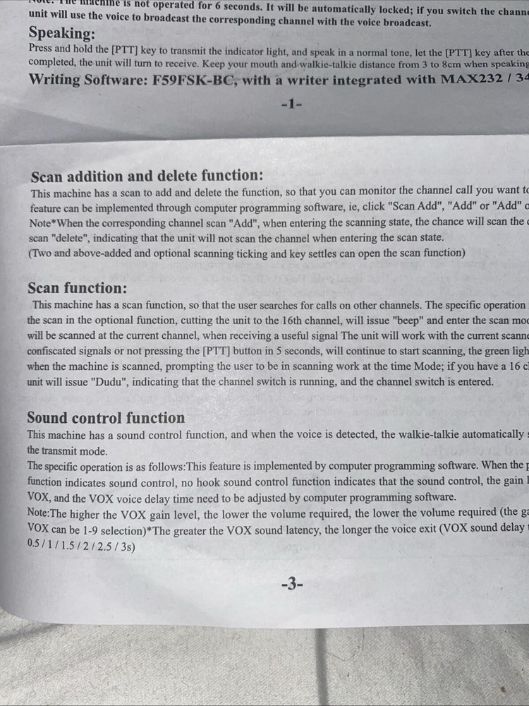 Walkie Talkies One G63. E