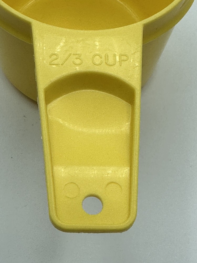 Vintage Yellow Tupperware Measuring Cup 2/3 Cup REPLACEMENT