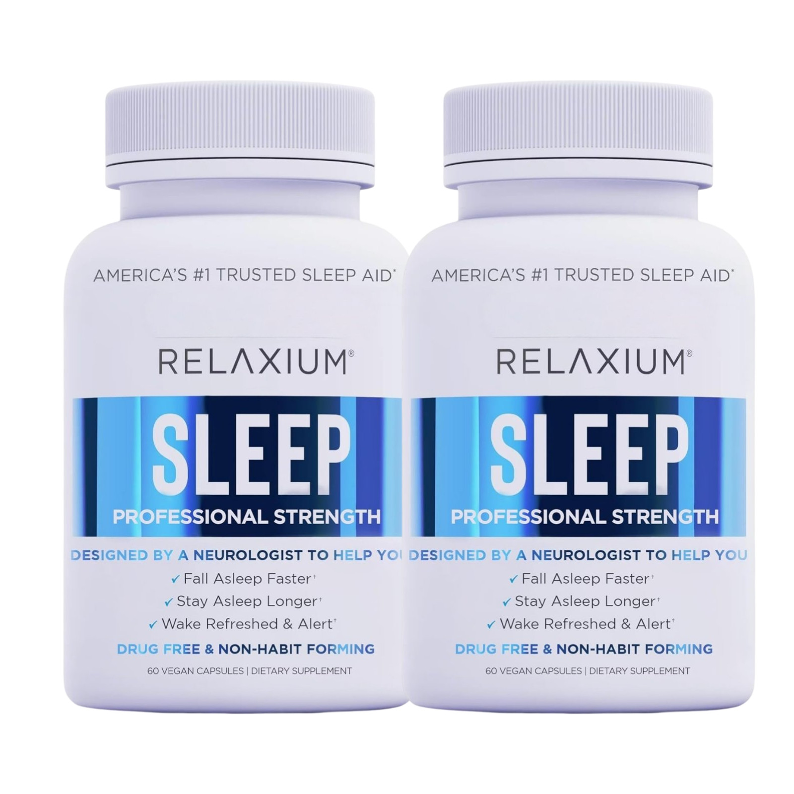 2-Pack Relaxium Sleep Natural Dietary Supplement for Better Sleep (120 Capsules)