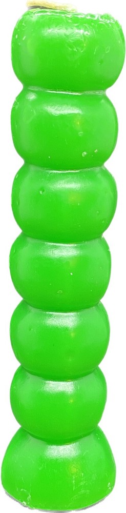 Green 7 Knob Candle