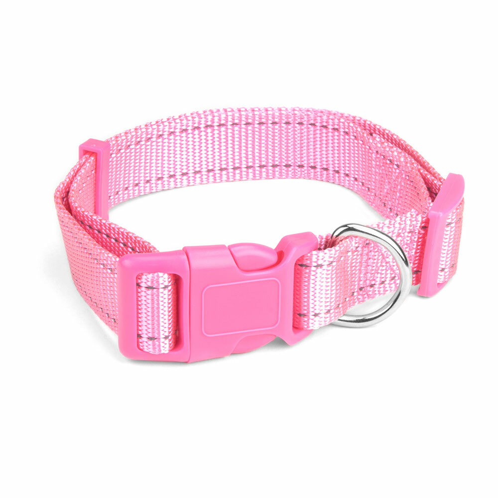 Large Pink Adjustable Reflective Collar Aclr-204