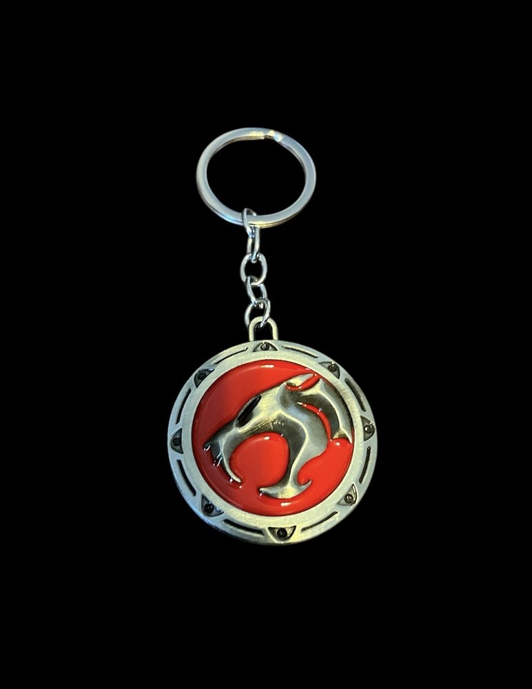 Thundercats Medallion Silver Keychain Keyring Key Chain NEW