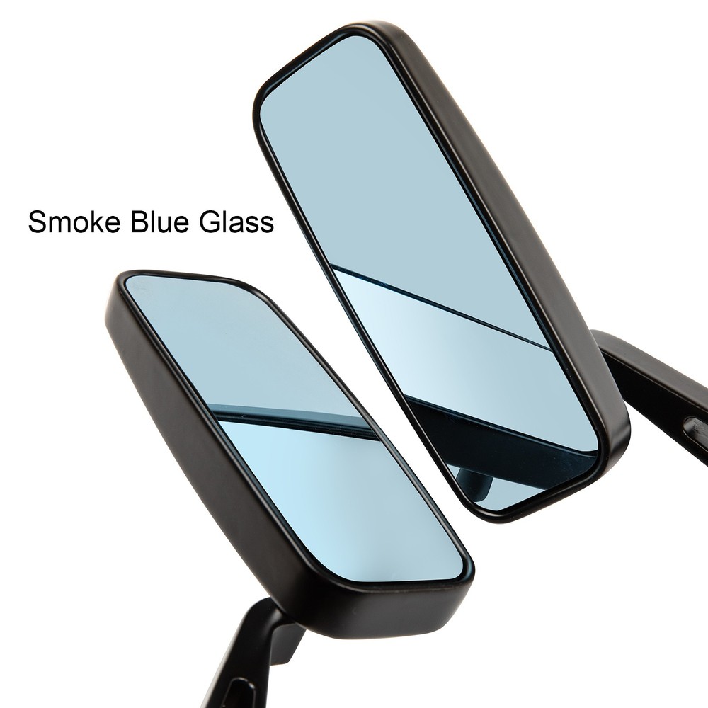 Black US Rectangular Motorcycle Rear View Side Mirrors For Harley Davidson V-Rod