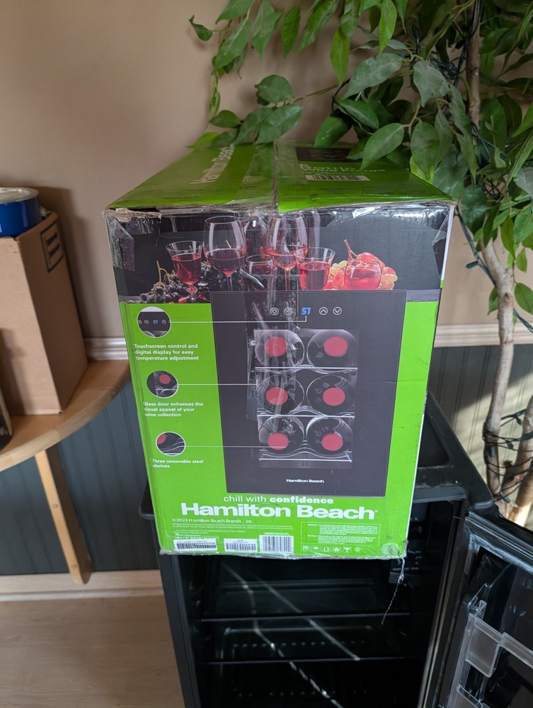 Hamilton Beach 6 Bottle Wine Fridge