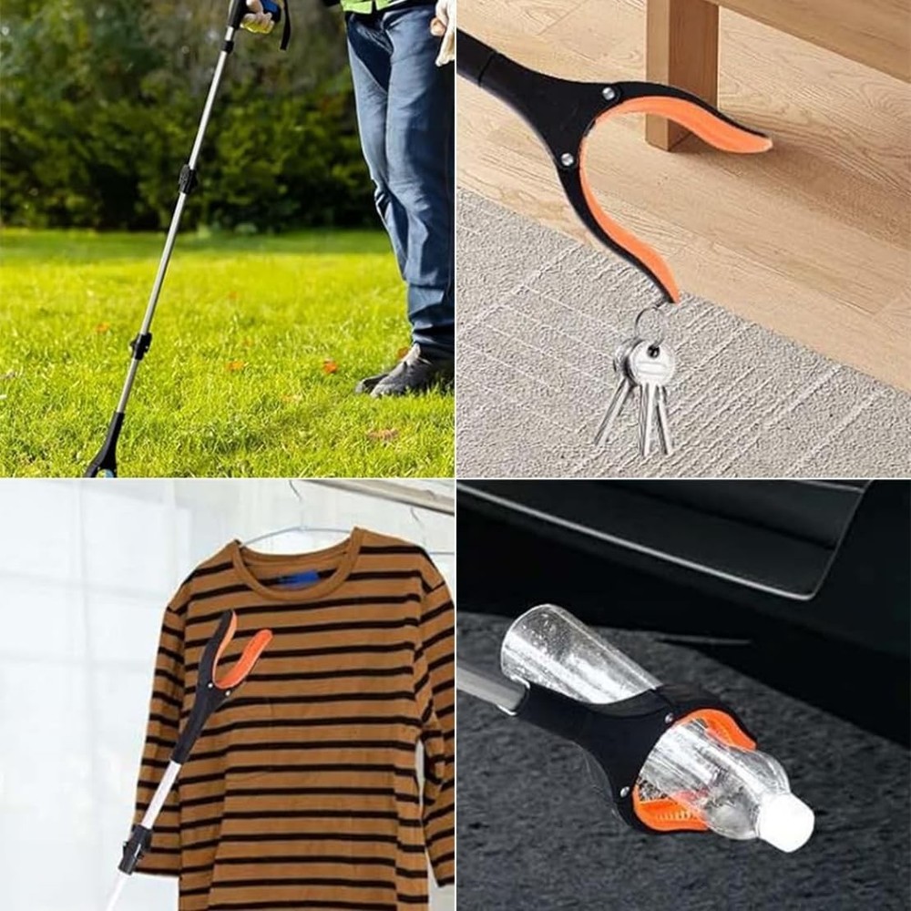 41" Foldable Grabber Reacher Tool - Adjustable Litter Picker Aid