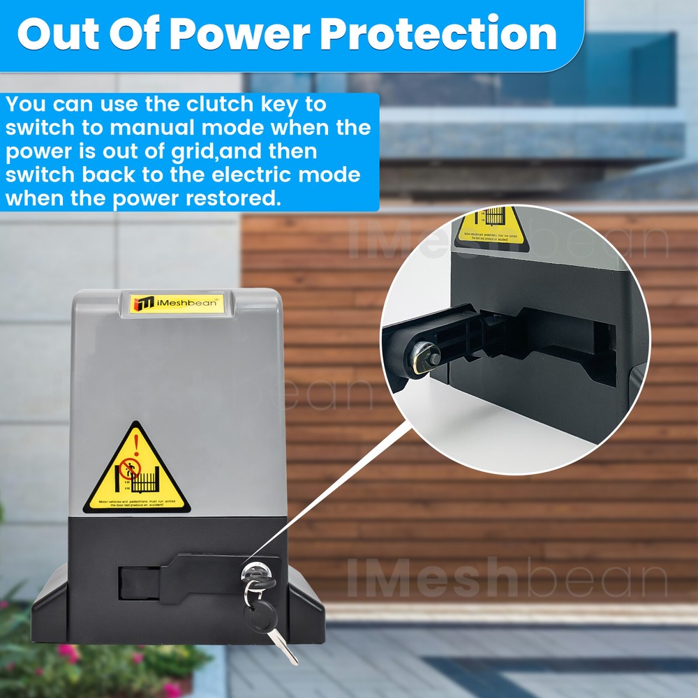 Sliding Electric Gate Opener Automatic Motor APP & Remote &Keypad Rack Driven US
