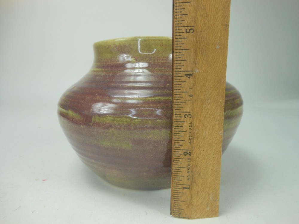 Studio Pottery Vase Hand Crafted Turned 4 3/4"