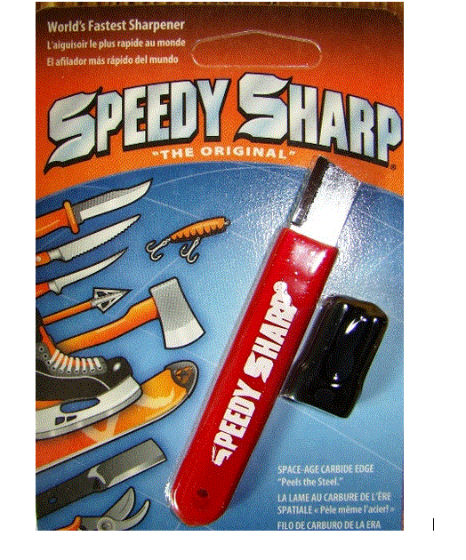 "The Original" Speedy Sharp Carbide Sharpener, Knife Sharpener, red