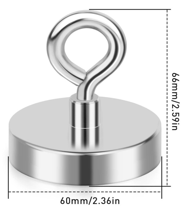 Large Fishing Magnets strong Neodymium super Rare Earth Magnet hooks 150-1600Lbs