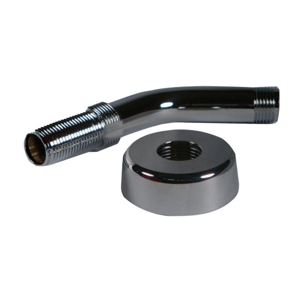US Hardware P-040C Silver Plastic Shower Arm & Flange