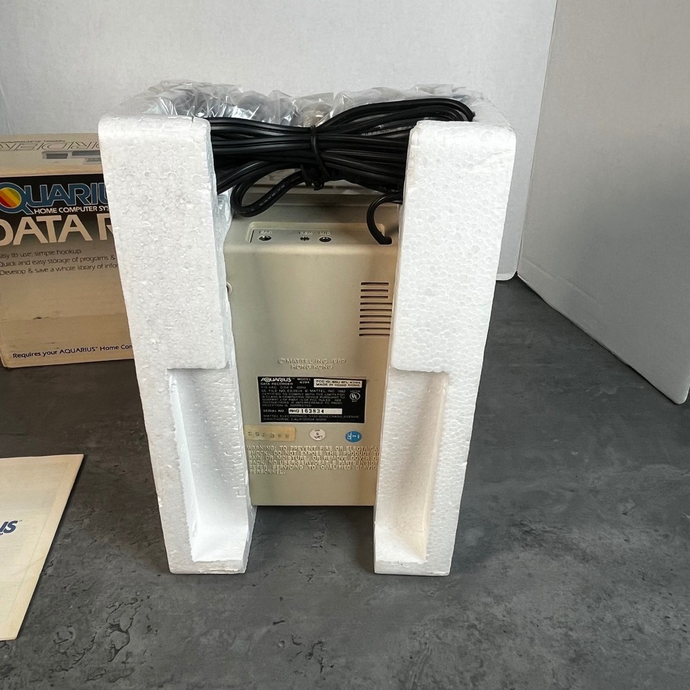 Mattel Electronics Aquarius Data Recorder 4394 Vintage Home Computer System New