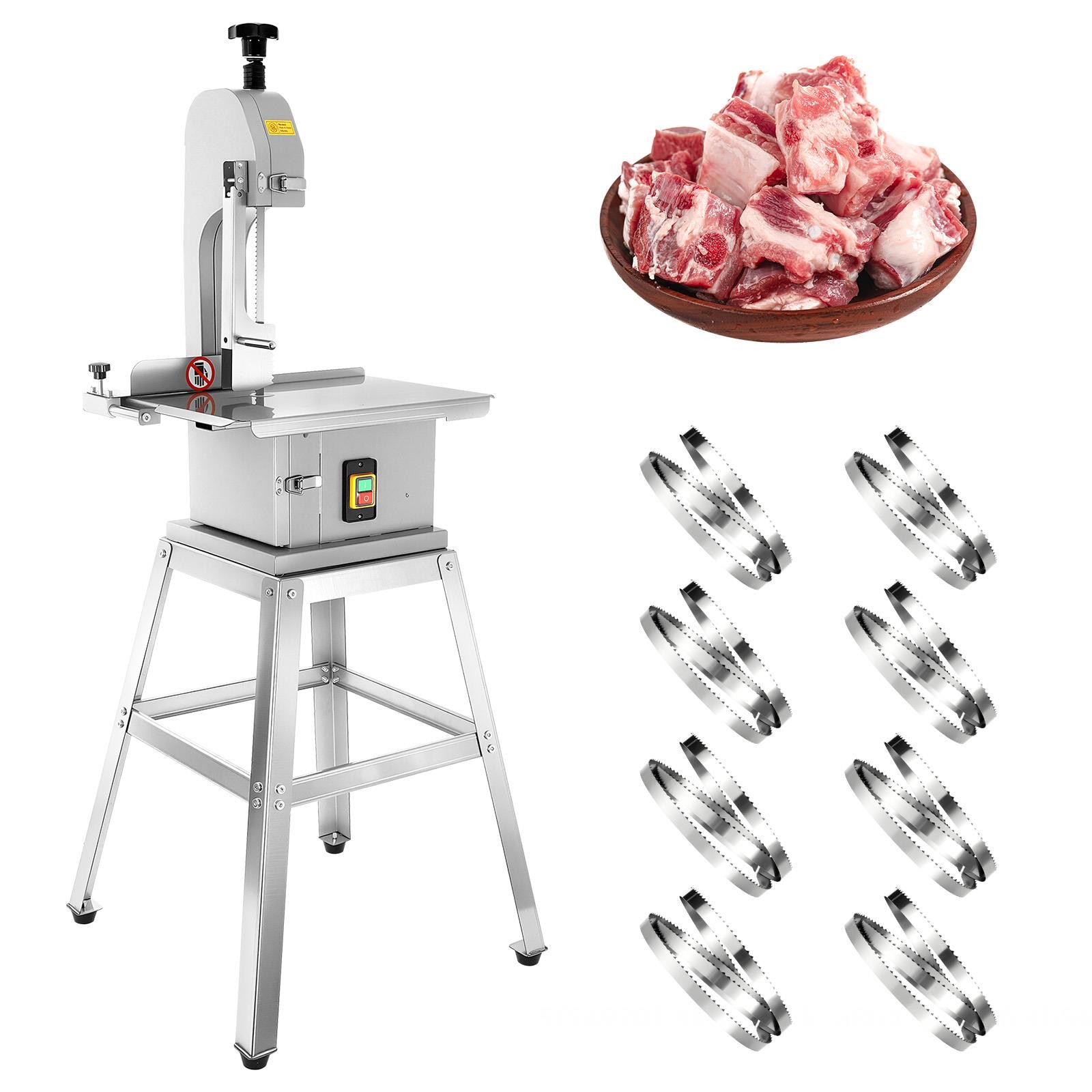 1500W Electric Bone Saw Machine w/Stand,Bone&Meat Bandsaw Machine w/8Sharp Blade