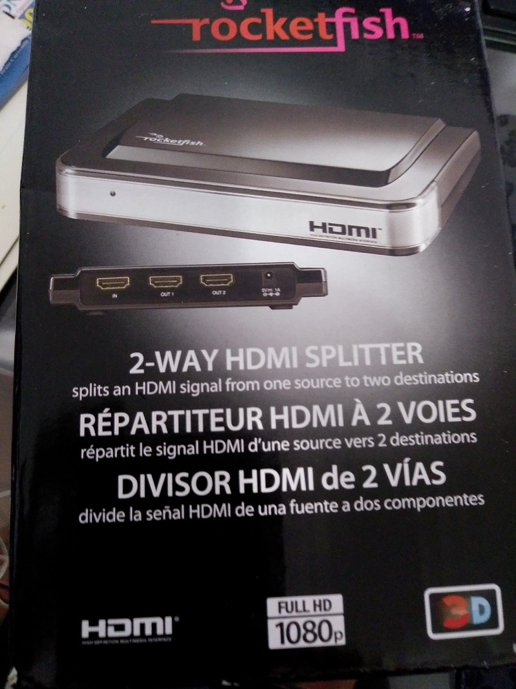 ROCKETFISH 2-WAY HDMI SLITER (RF-1182)