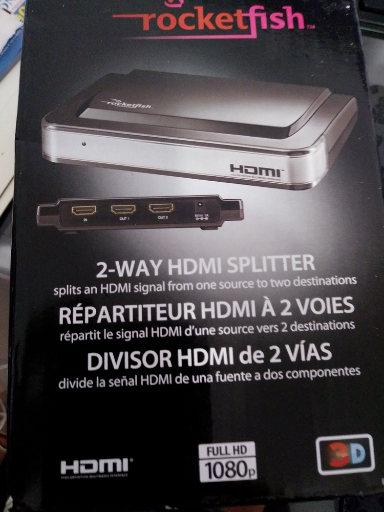 ROCKETFISH 2-WAY HDMI SLITER (RF-1182)