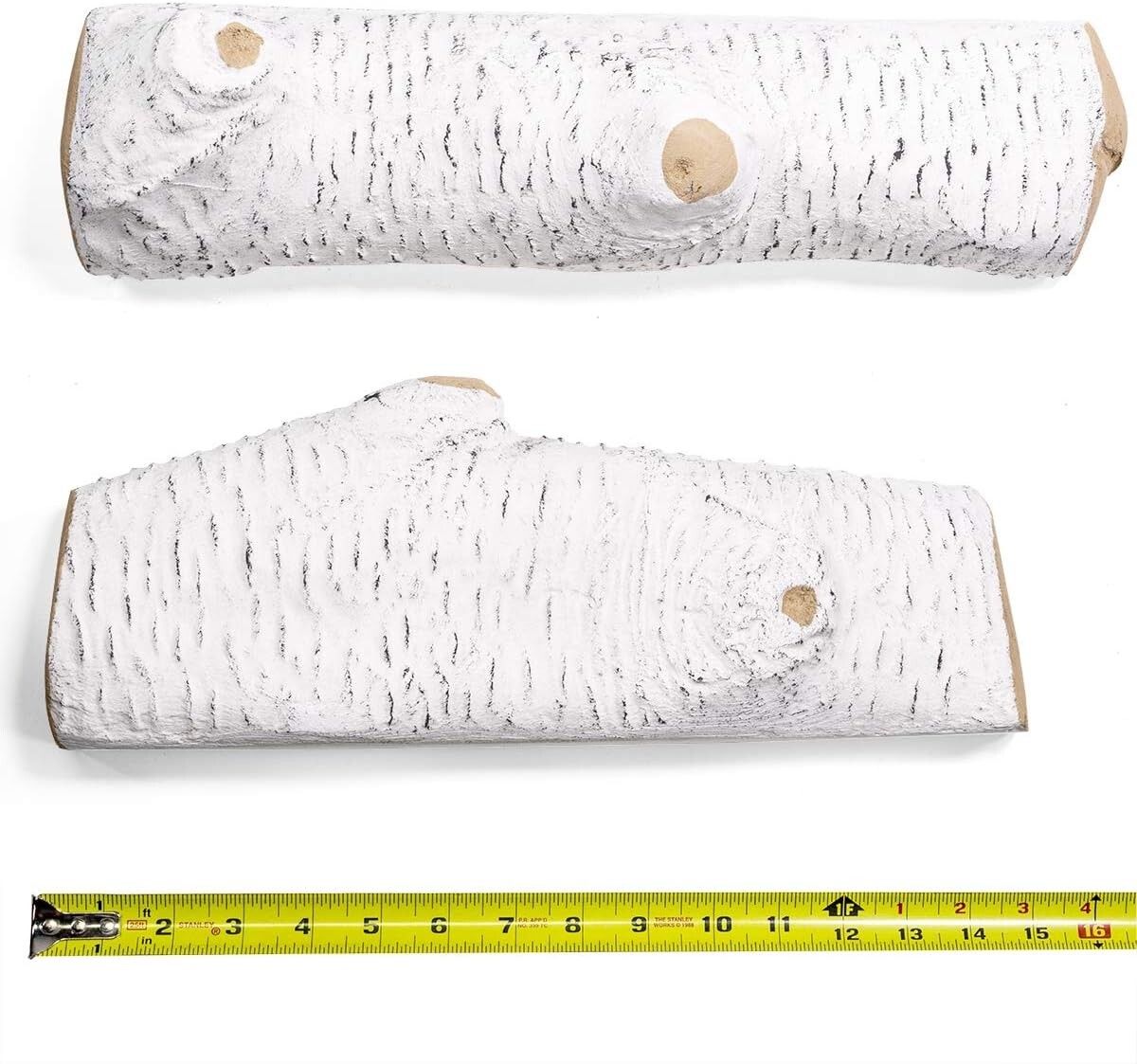 6-Pieces Ceramic Wood Gas Fireplace Log Set