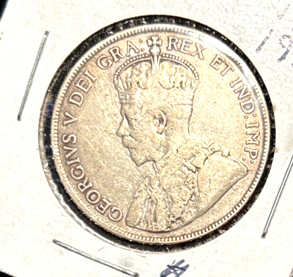Canada 1919 half dollar KM 25 F/VF    (2)