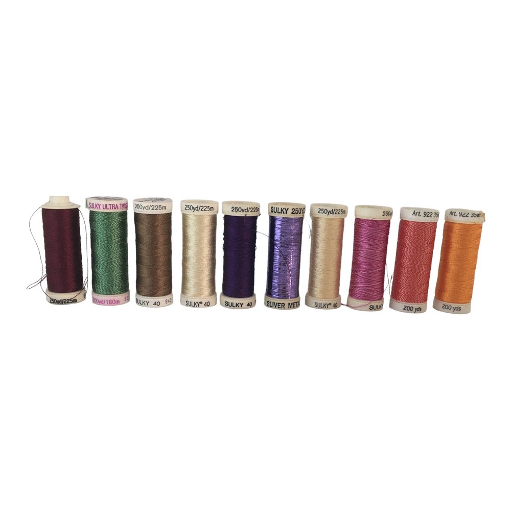 20 spools sulky 30 embroidery thread Germany assorted colors