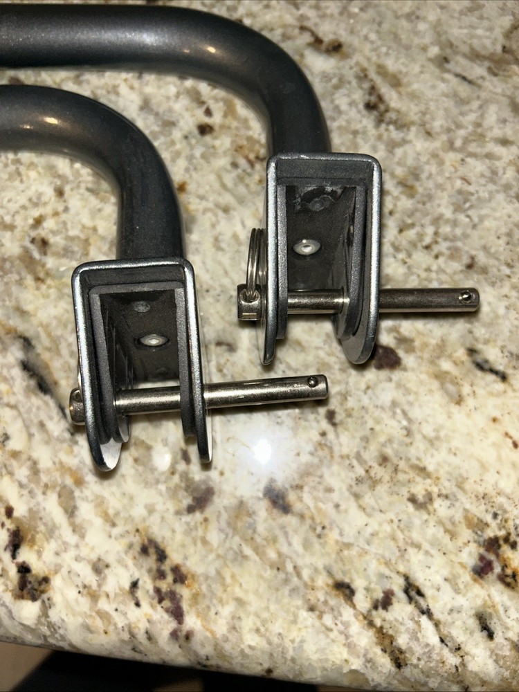Total Gym Black Press-Up Bars with Pins