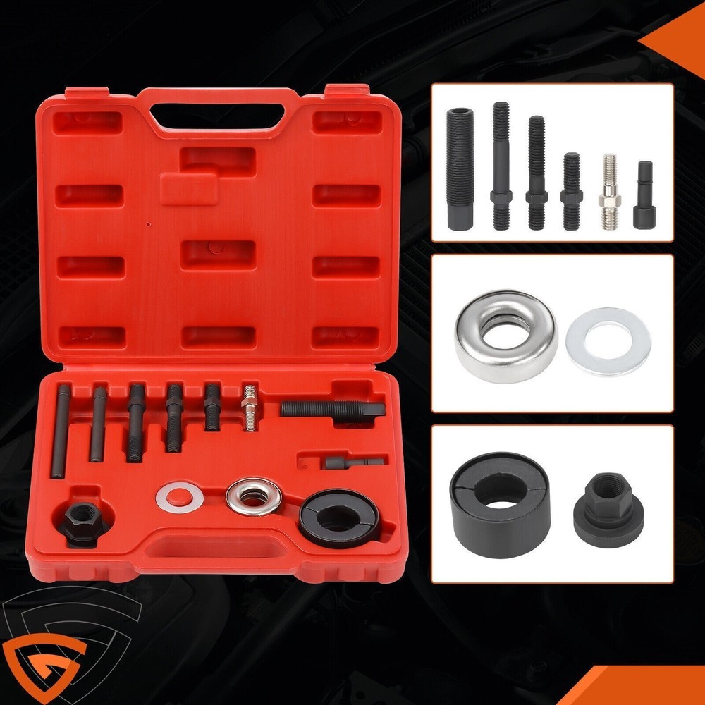Power Steering Pump Pulley Puller Remover & Alternator Installer Tool Kit US-