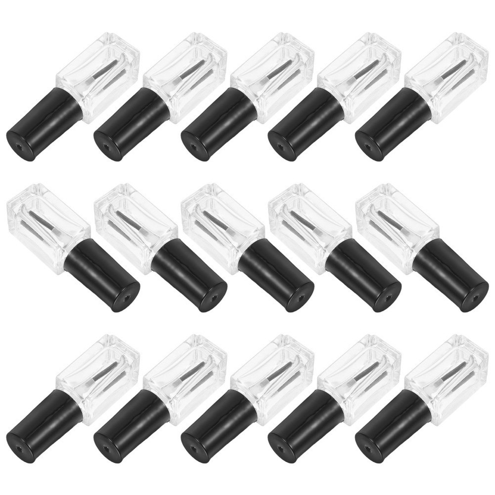 20 Pcs Refillable Transparent 5ml Nail Polish Bottles Empty Container
