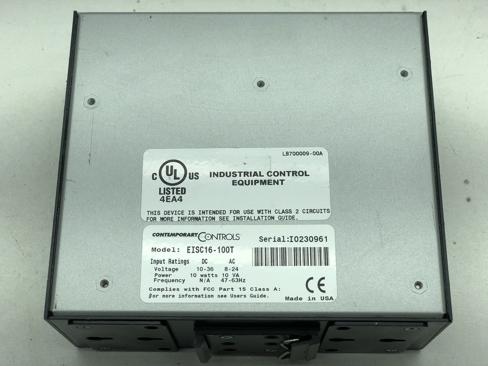 Contemporary Controls EISC16-100T Industrial Ethernet Switch CTRLink