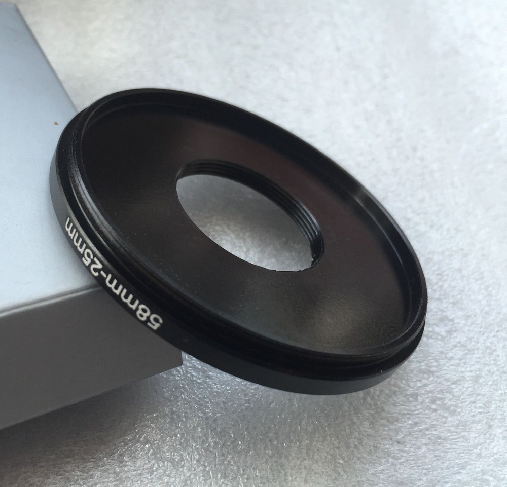 Nikon CFI M25 microscope objective to M58 58mm filter adapter