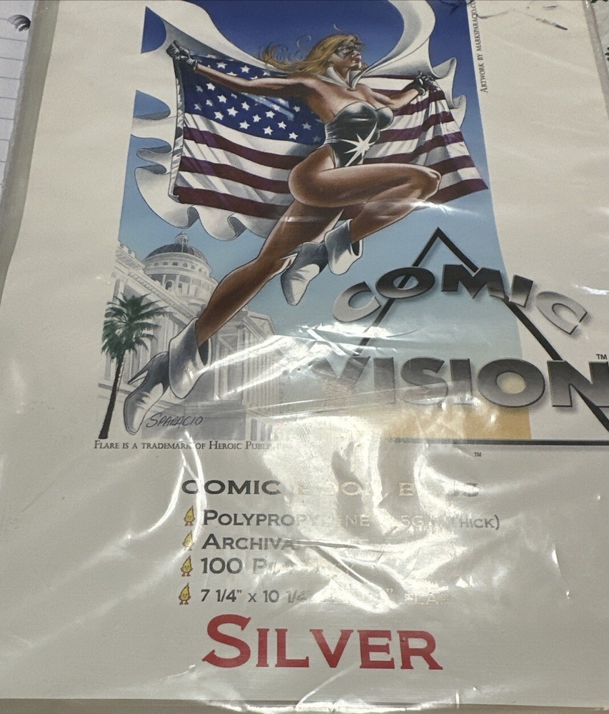 Comic Book Bags Polypropylene Thick Archival Silver