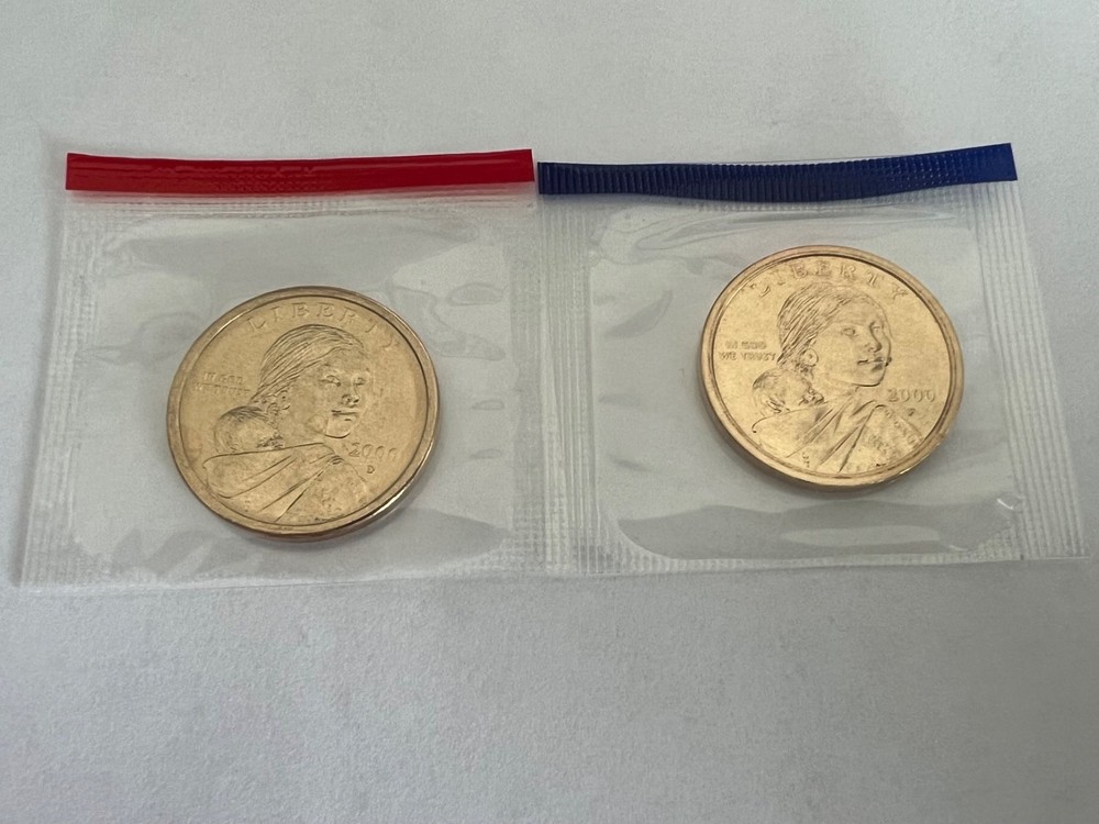 2000 P+D Sacagawea Dollar Set ~ In Original Mint Cello